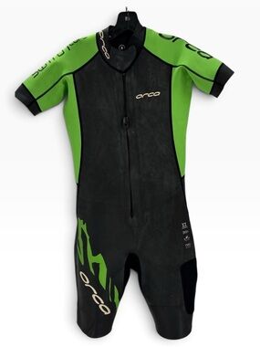 E1 Orca Men's Core Flex SwimRun Wetsuit Black Green